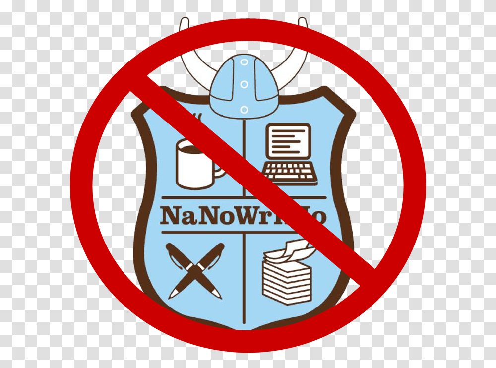 Just Say No To Nanowrimo National Novel Writing Month, Armor, Logo, Trademark Transparent Png