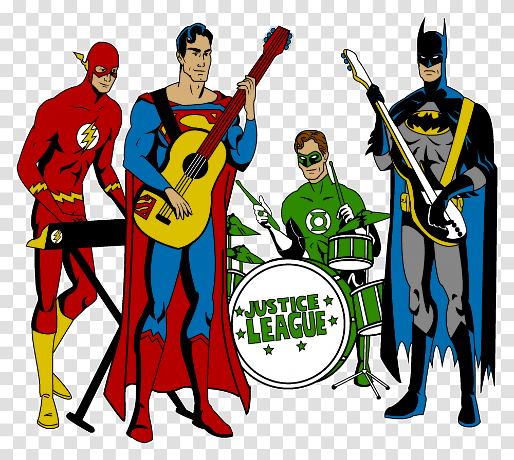 Justice League Band, Musician, Person, Musical Instrument, Music Band Transparent Png