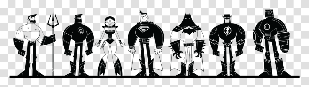 Justice League Cartoon Vector, Silhouette, Kneeling, Ninja, Prison Transparent Png