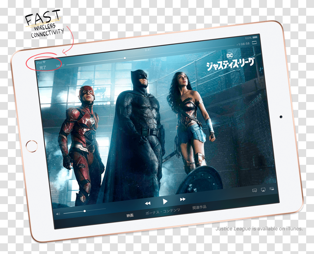 Justice League Is Available On Itunes Superheroes Go Bad, Person, Human, Monitor, Screen Transparent Png