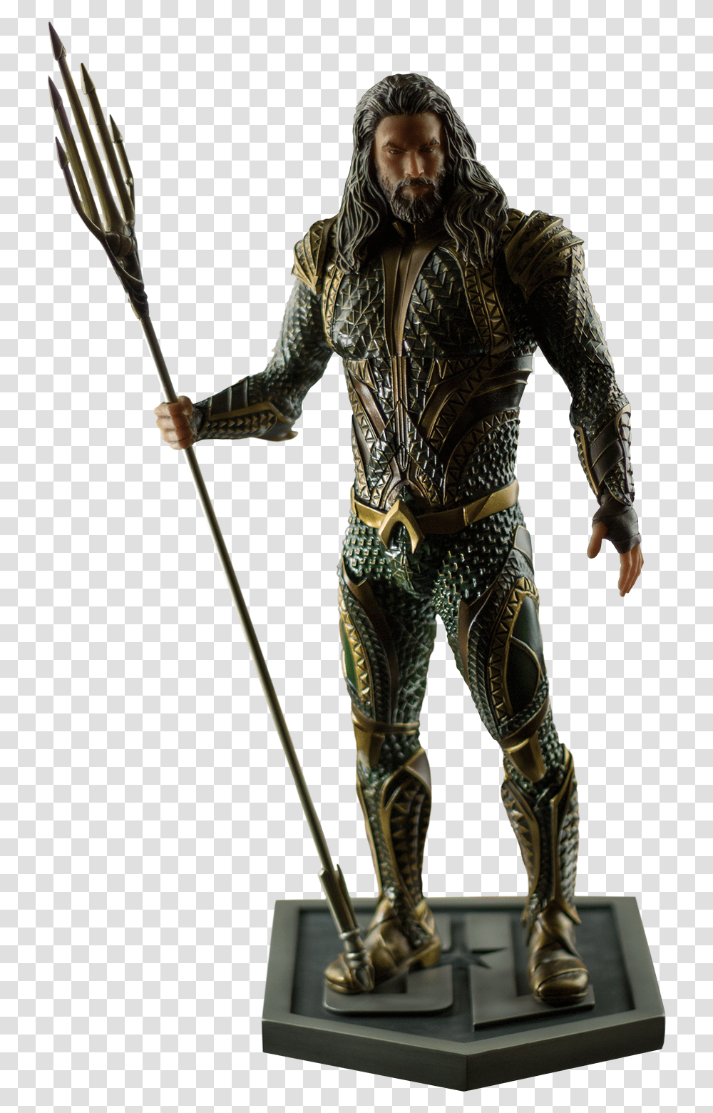 Justice League Justice League 2017 Aquaman 13 Statue, Costume, Person, Human, Weapon Transparent Png