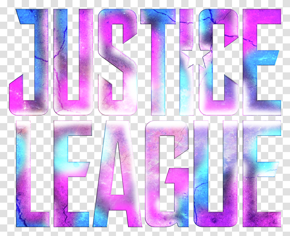 Justice League Logo Render, Purple, Lighting, Word Transparent Png