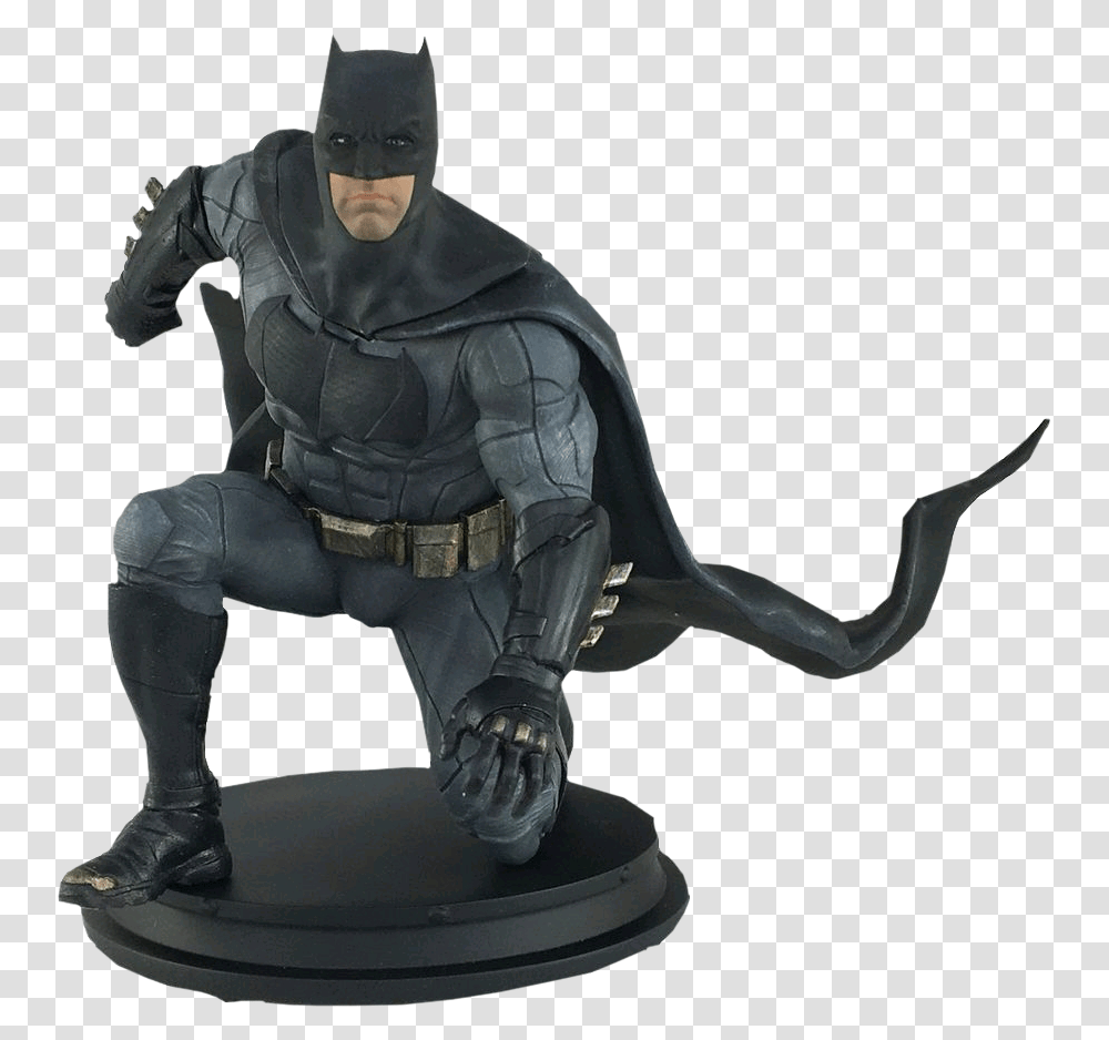 Justice League Movie Batman Statue, Person, Human, Figurine, Sculpture Transparent Png