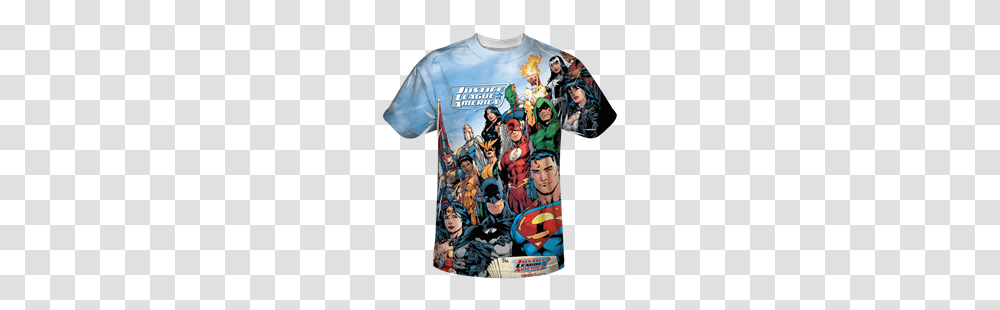 Justice League Of America T Shirts Dc Comic T Shirts Dc Comic, Apparel, Person, Human Transparent Png