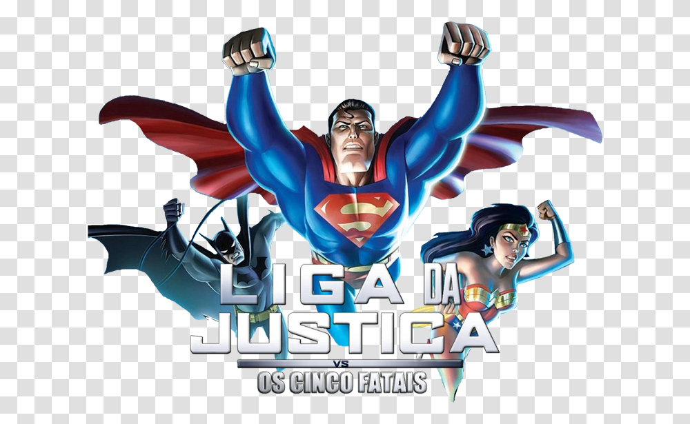 Justice League Vs The Fatal Five, Advertisement, Poster, Person, Flyer Transparent Png