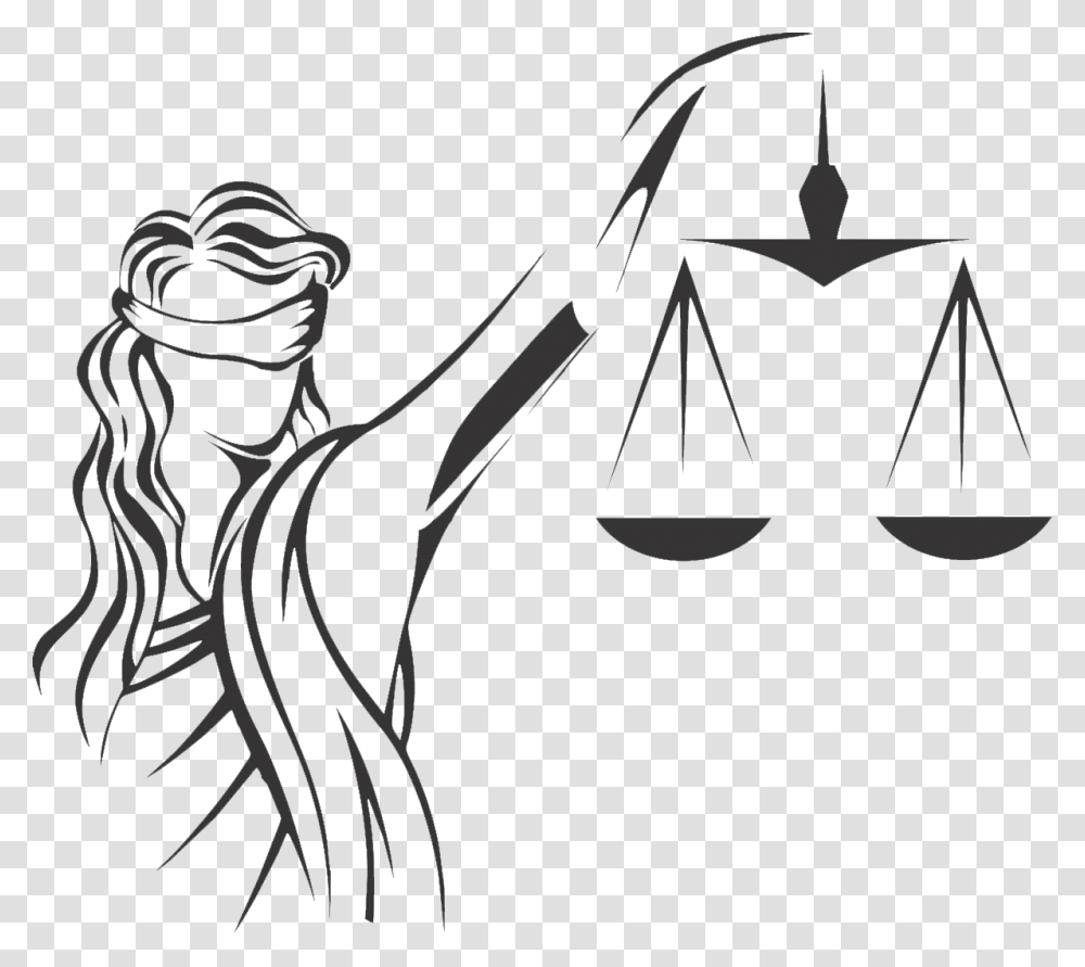 Justice Positive Law Themis Lawyer Free Photo Clipart, Stencil, Drawing, Scale, Lamp Transparent Png