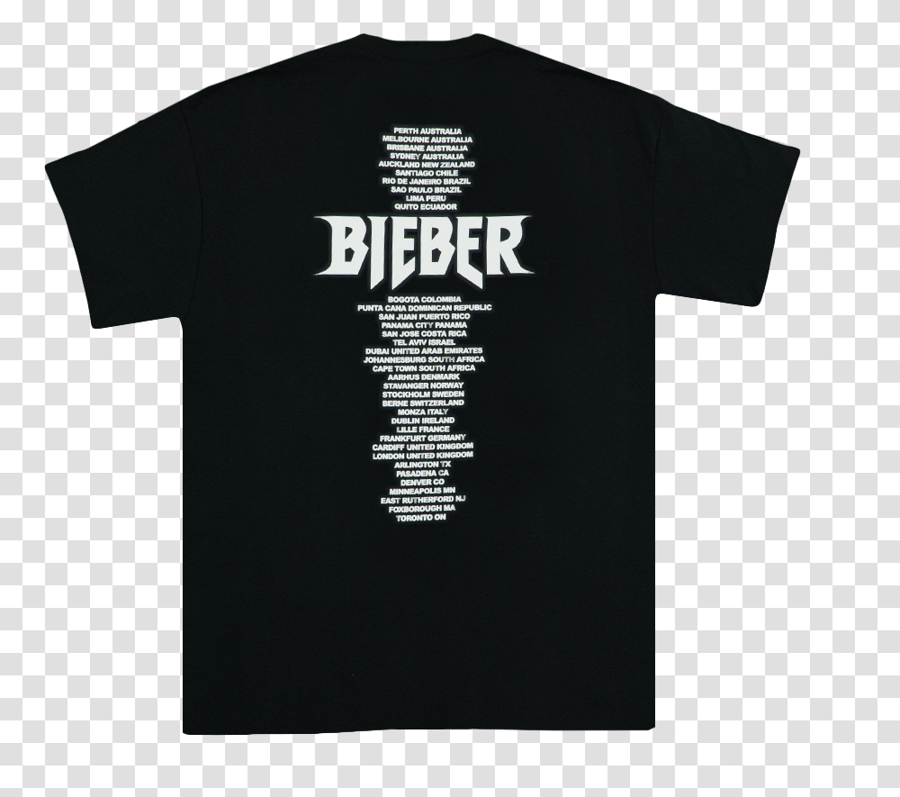Justin Bieber 2016, Apparel, T-Shirt, Word Transparent Png
