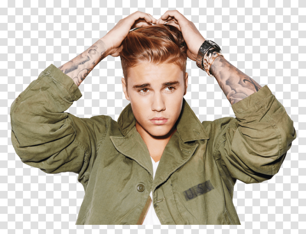 Justin Bieber Army Styles By Maarco Justin Bieber What Do You Mean Shoot, Person, Skin, Man, Sleeve Transparent Png