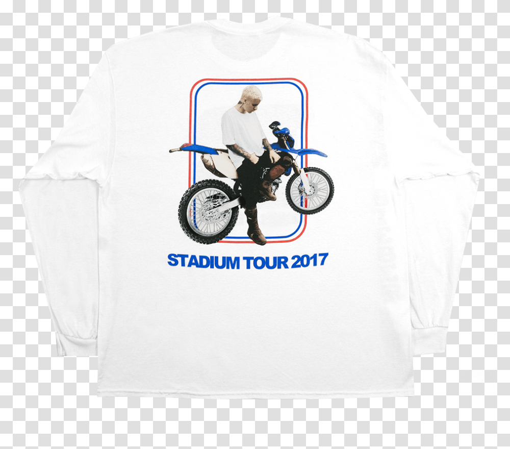 Justin Bieber Bike Stadium Tour Merch, Apparel, Sleeve, Long Sleeve Transparent Png