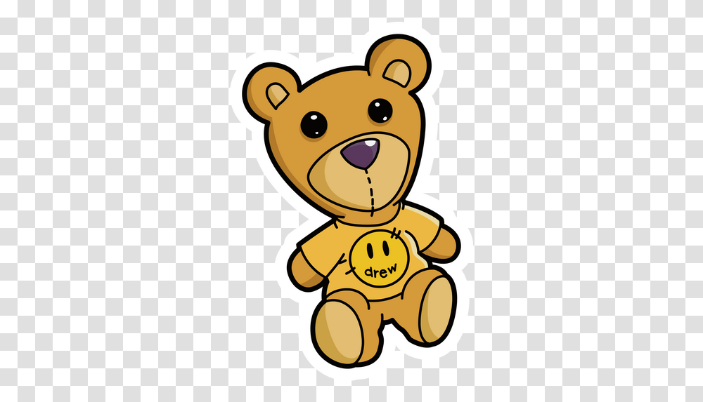 Justin Bieber Drew Logo Sticker Sticker Justin Bieber Logo, Toy, Plush, Teddy Bear, Mascot Transparent Png