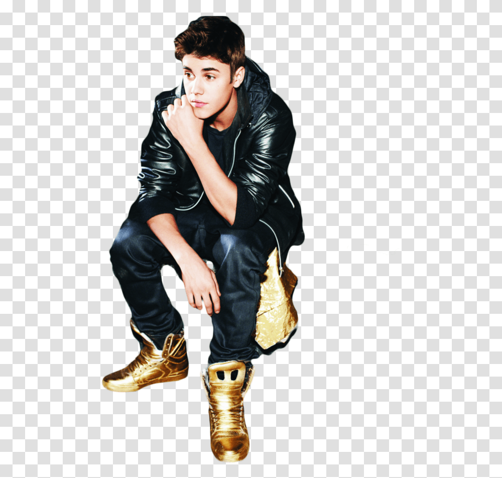 Justin Bieber Golden Shoes, Apparel, Footwear, Person Transparent Png