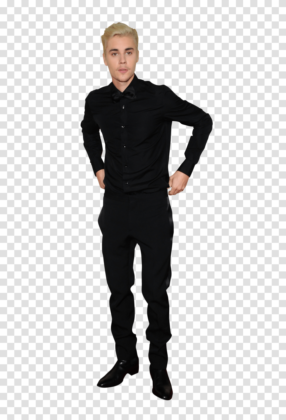 Justin Bieber In Black Image, Suit, Overcoat, Sleeve Transparent Png