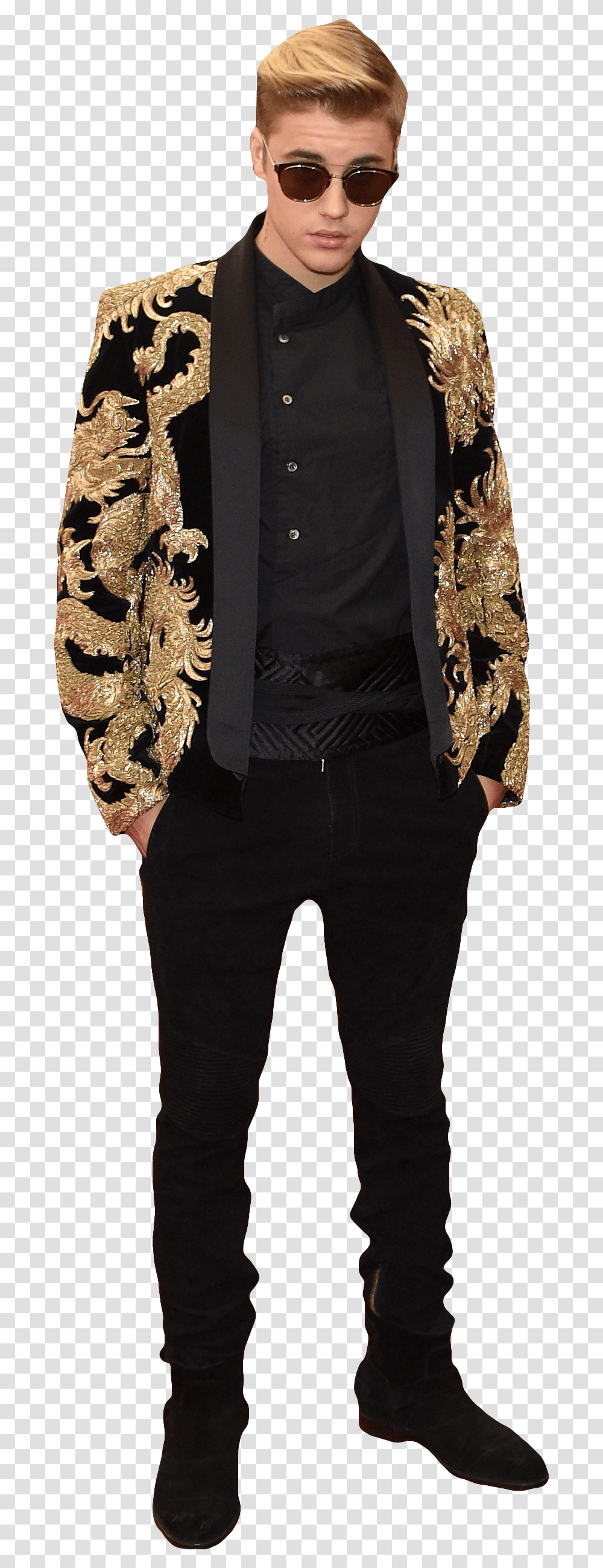 Justin Bieber In Sunglasses Justin Bieber, Person, Sleeve, Long Sleeve Transparent Png