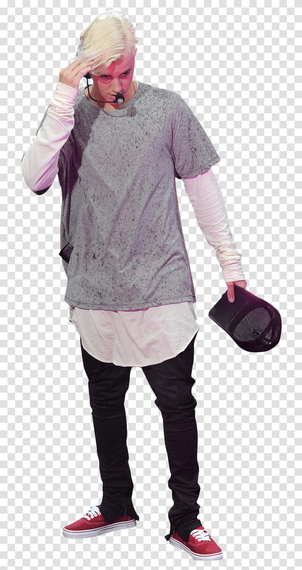 Justin Bieber Performing On Stage Image Senior Citizen, Sleeve, Long Sleeve, Person Transparent Png