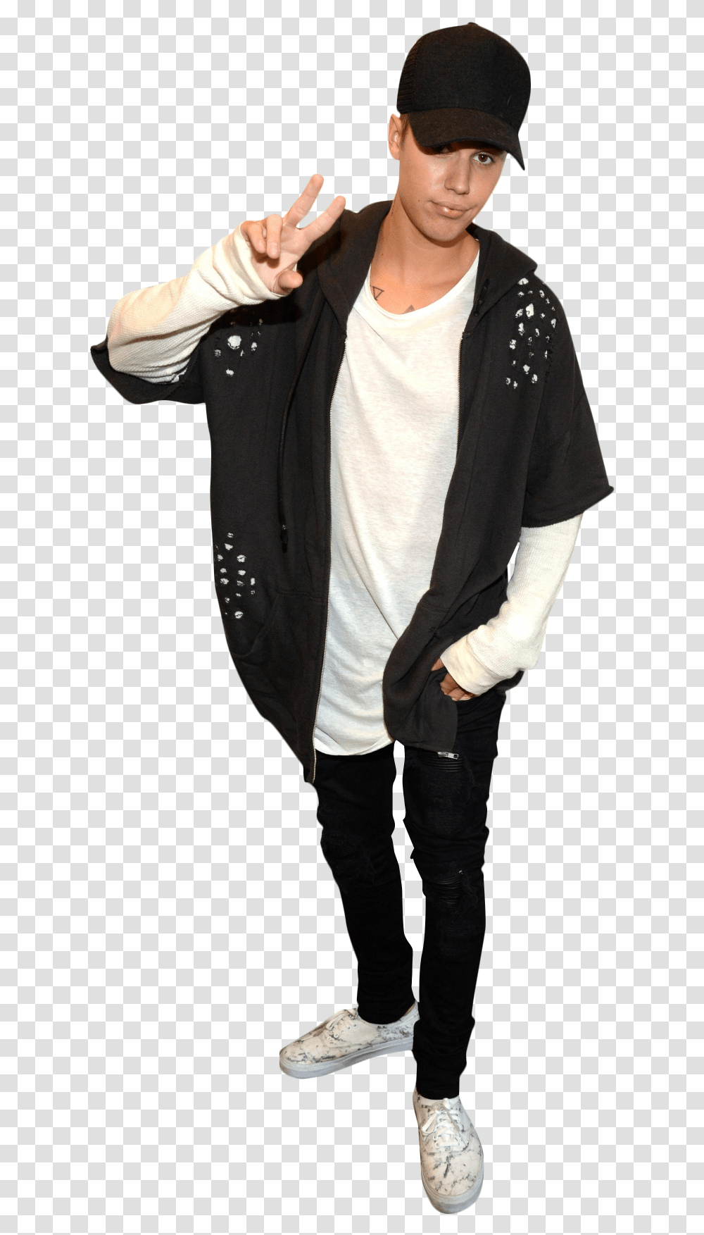 Justin Bieber Posing Image, Shoe, Sleeve, Person Transparent Png