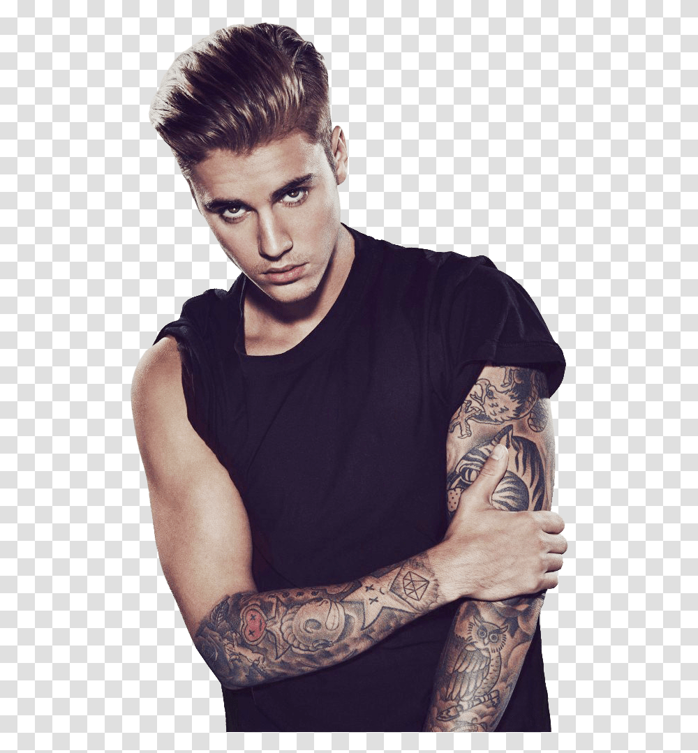 Justin Bieber S Tattoo Justin Bieber 2015, Skin, Person, Human, Arm Transparent Png