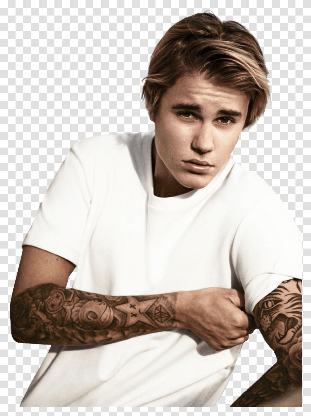 Justin Bieber Young Image Justin Bieber, Skin, Tattoo, Person, Human Transparent Png