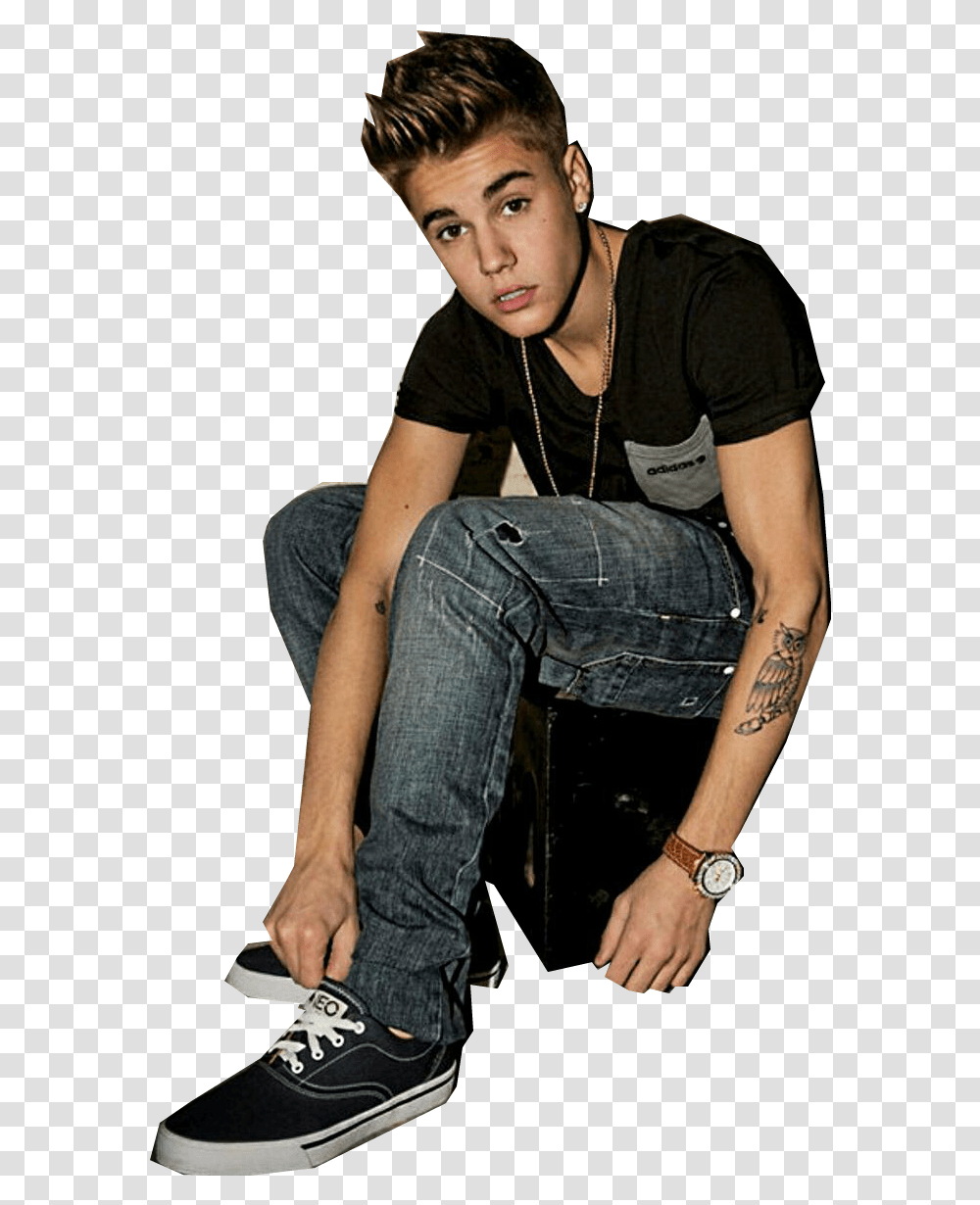 Justinbieber Bieber Justin Jb Cantante Famoso Sitting, Shoe, Footwear, Clothing, Skin Transparent Png