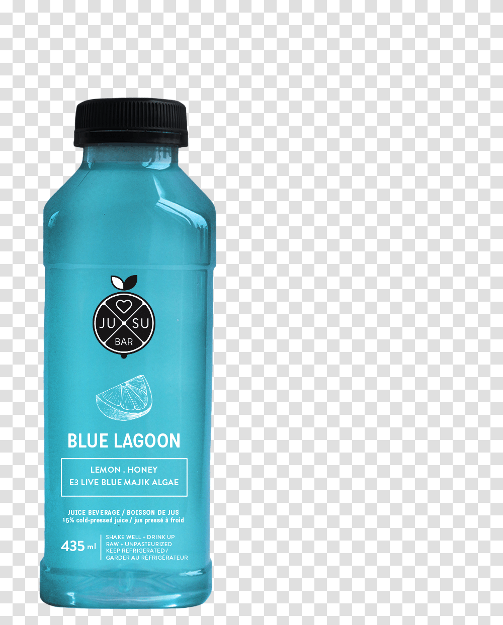 Jusu Bar Blue Lagoon Fresh Pressed Blue Juice, Bottle, Shaker, Liquor, Alcohol Transparent Png