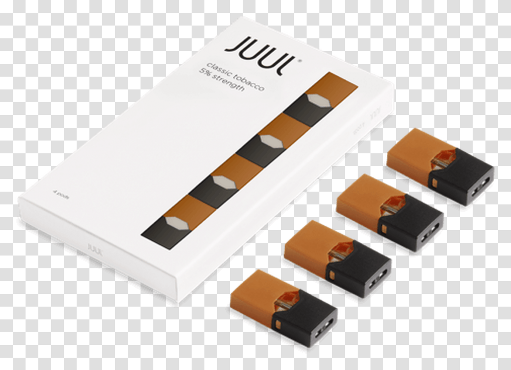 Juul Pods Juul Pods Classic Tobacco, Adapter, Paper, Box Transparent Png