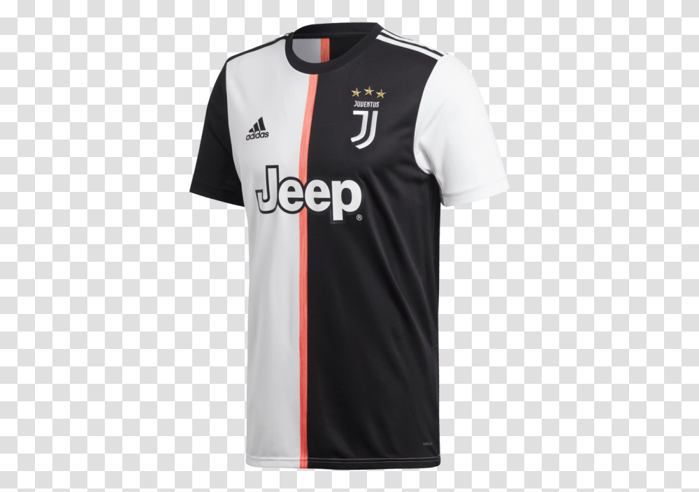 Juventus 2019 Home Jersey, Apparel, Shirt, Person Transparent Png