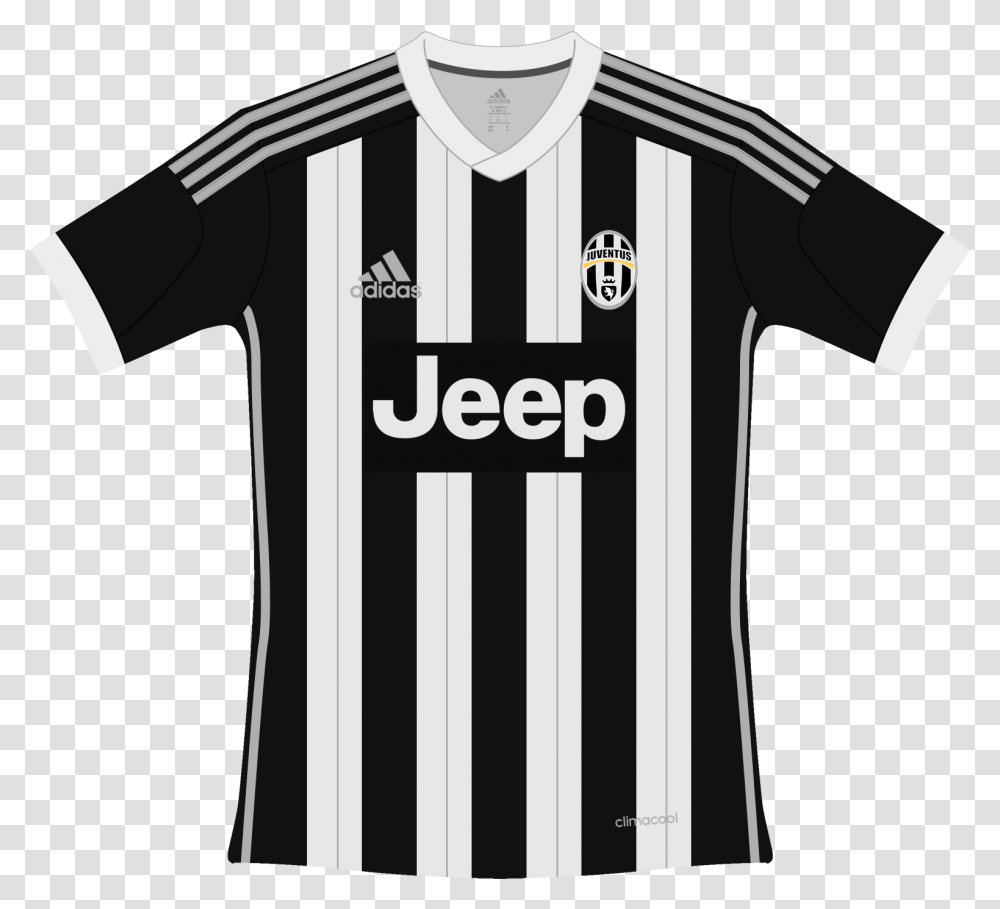 Juventus Adidas Home Kit Juventus T Shirt, Clothing, Apparel, Jersey, T-Shirt Transparent Png