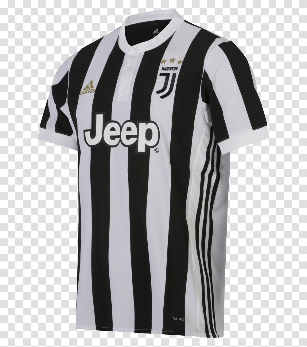 Juventus Home Shirt 1718 Adults 2017 Football Clubs Jersey, Apparel, Person, Human Transparent Png