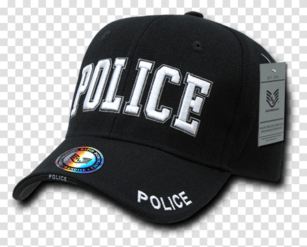 Jw Police Cap Black Baseball Cap, Clothing, Apparel, Hat Transparent Png