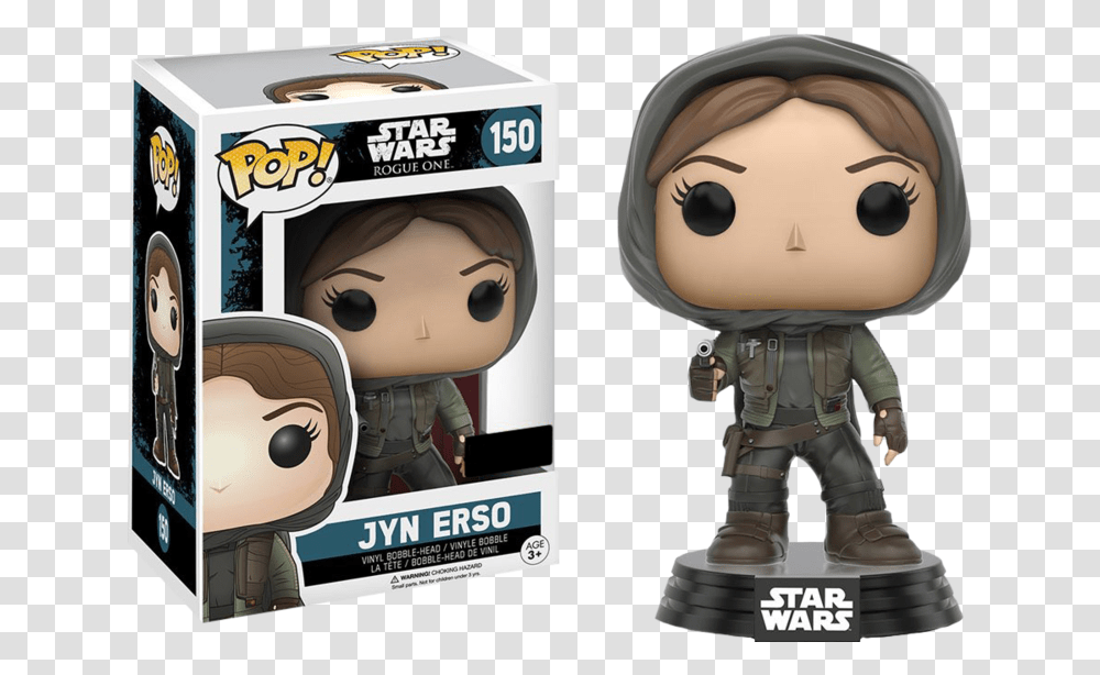 Jyn Erso Funko Pop, Doll, Toy, Person, Human Transparent Png