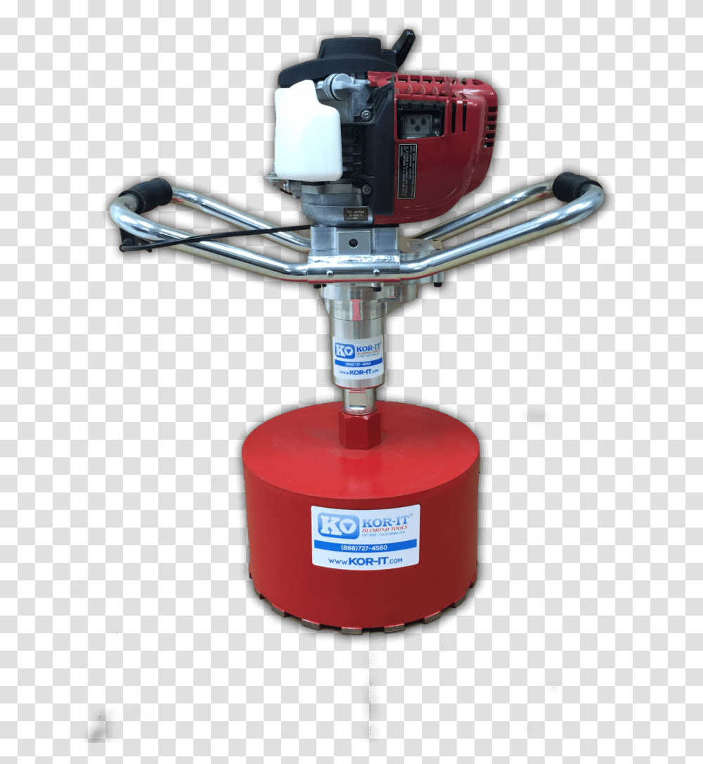 K 512 Sewer Pipe Tap Hand Held Core Drill Core Drill, Machine, Pump, Rotor, Coil Transparent Png
