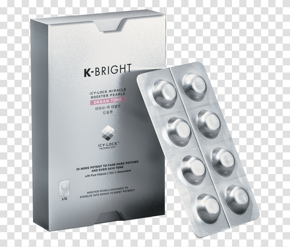 K Bright Icy Lock Miracle Booster Pearls, Medication, Pill, Remote Control, Electronics Transparent Png