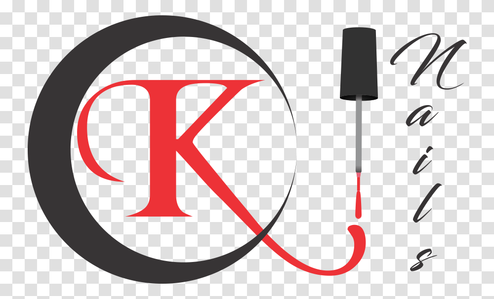 K C Nails Spa Logo Nail Gel Hd, Text, Adapter, Label, Plug Transparent Png