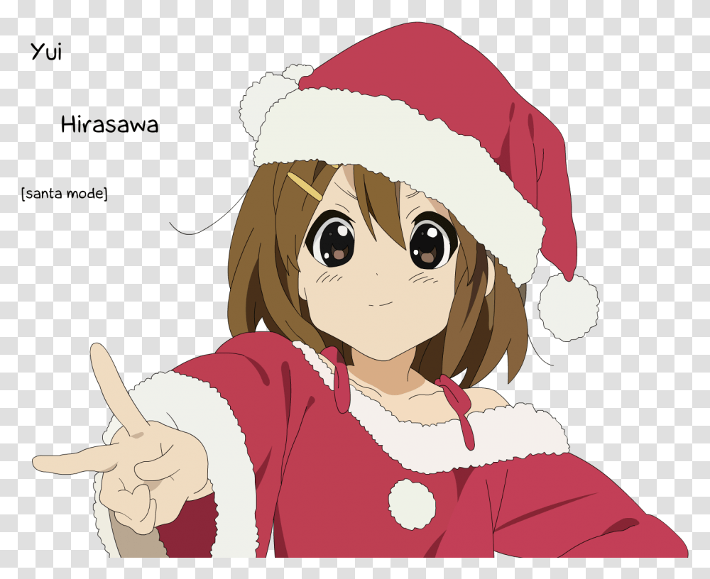 K On Anime With Santa Hat, Person, Helmet, Costume Transparent Png