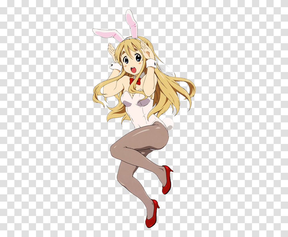 K On Mugi Bunny, Comics, Book, Manga, Person Transparent Png