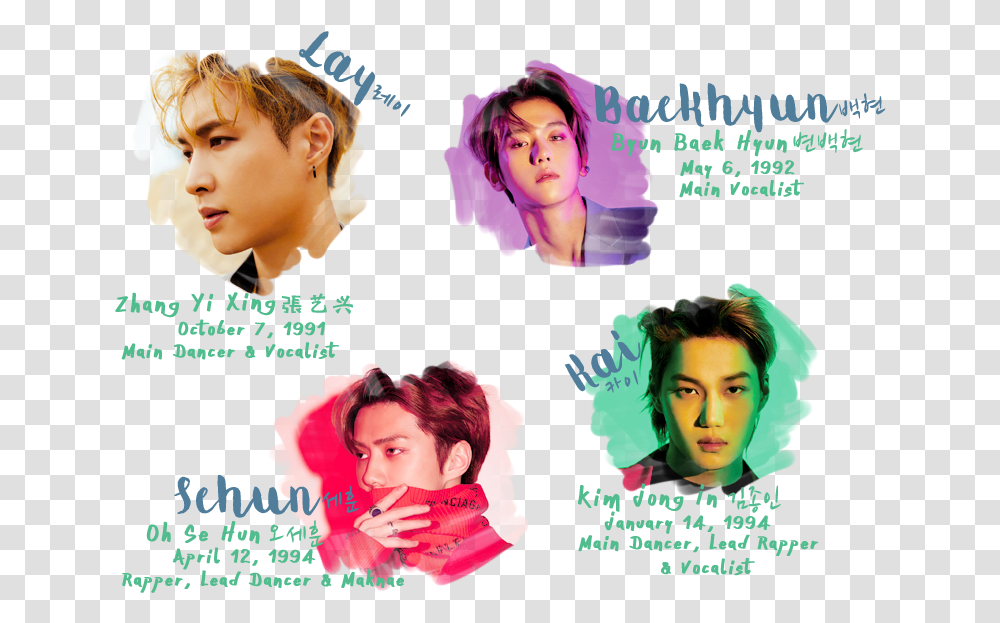 K Pop Exo 4 Are You Ready To Be Obsessed With Exo Hair Design, Advertisement, Poster, Flyer, Paper Transparent Png