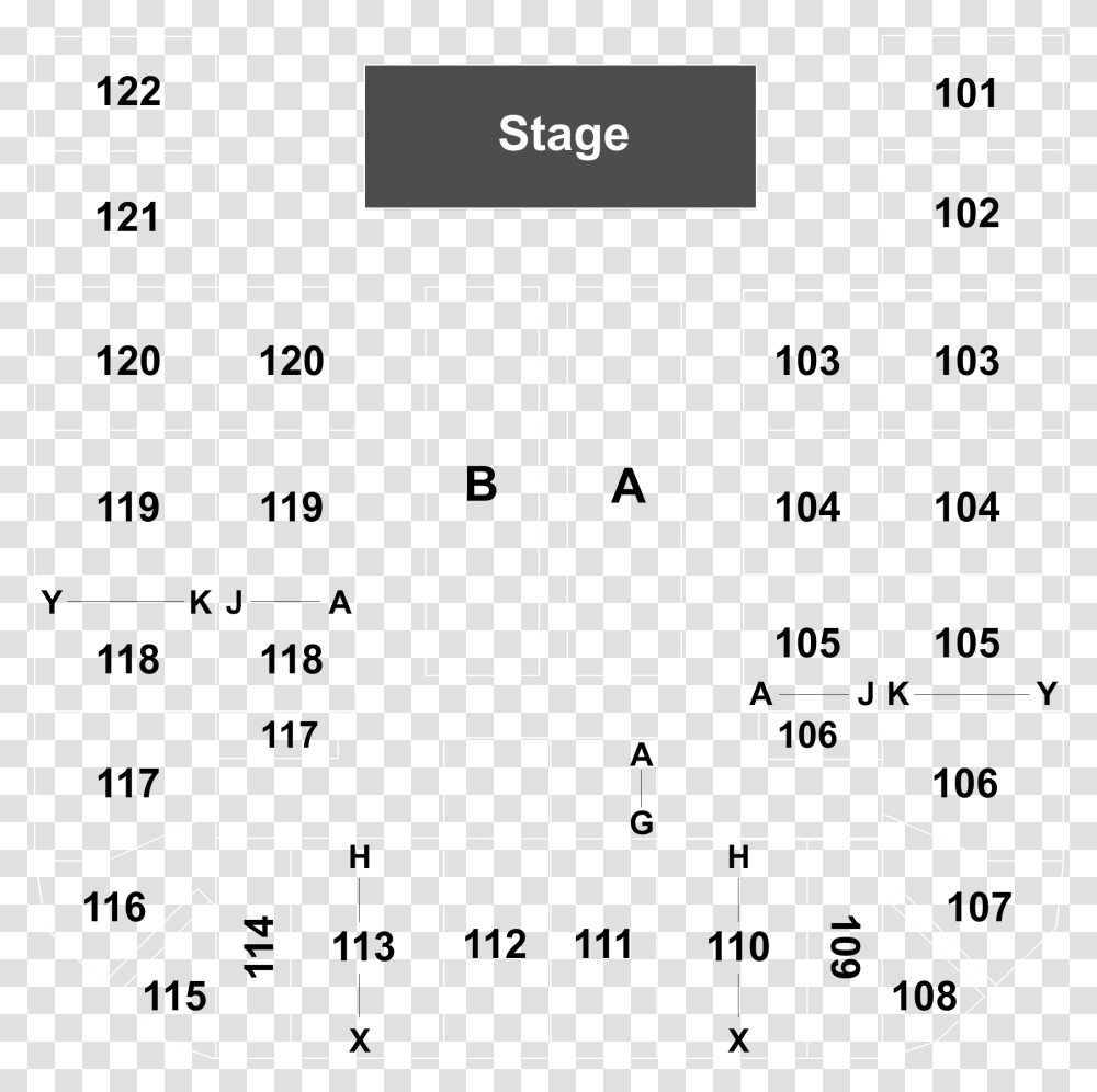 K Rock Centre Seating Chart, Plot, Diagram, Plan Transparent Png