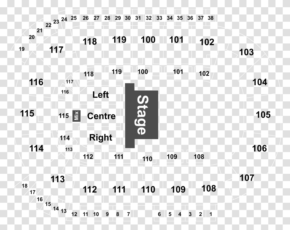 K Rock Centre Seating Chart, Plot, Plan, Diagram, Maze Transparent Png