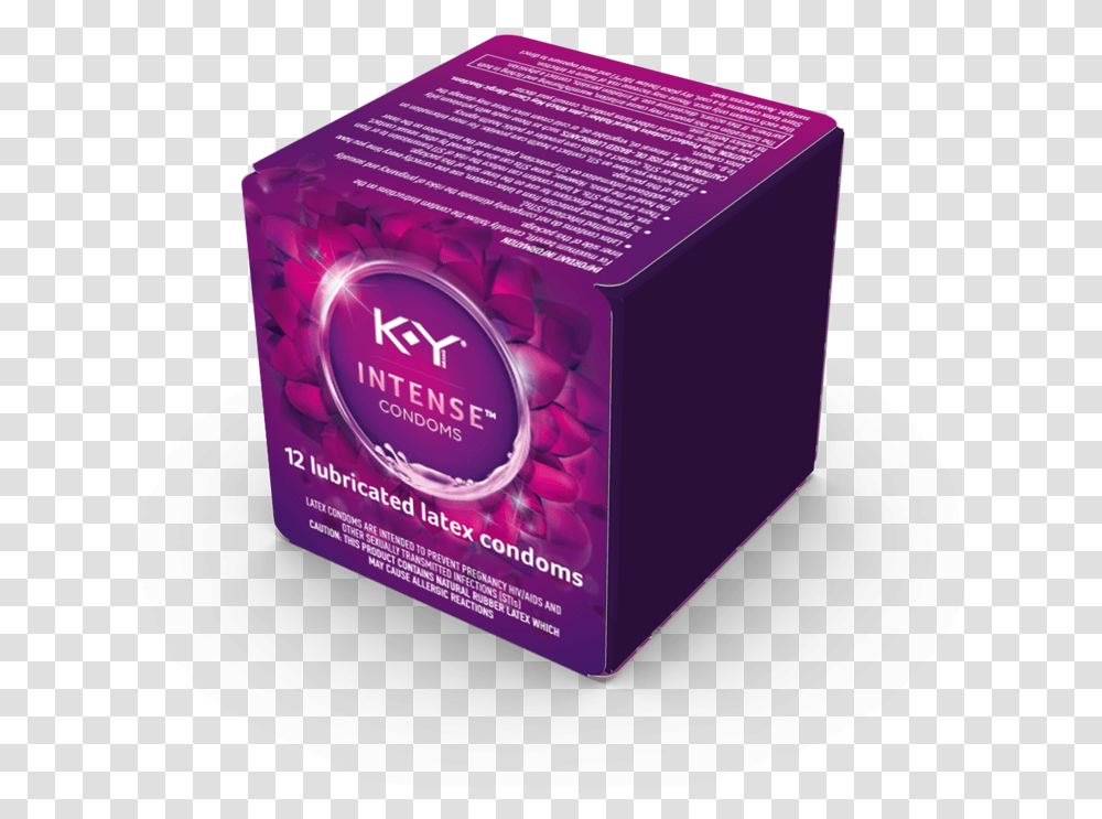 K Y Intense Natural Rubber Latex Condom With Silicone Ky Condoms, Box, Bottle, Soap, Cosmetics Transparent Png
