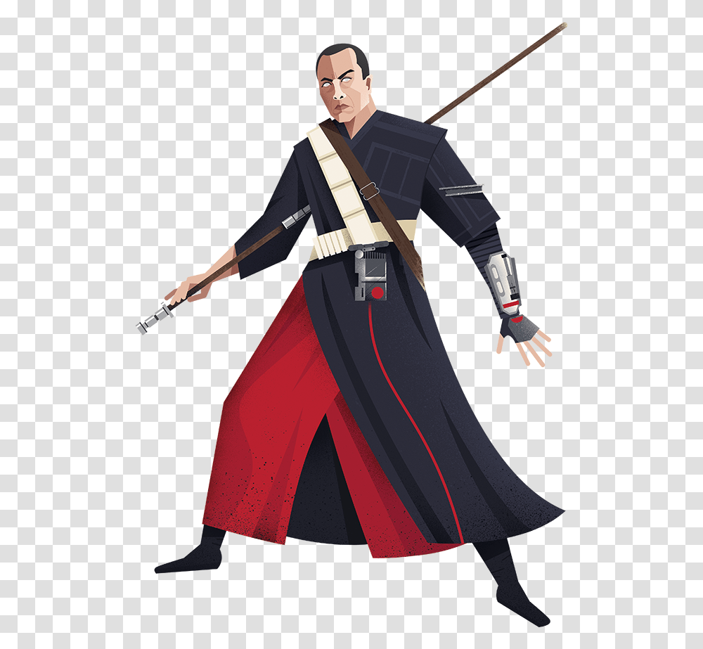 K2so Chirrut Mwe, Apparel, Person, Human Transparent Png