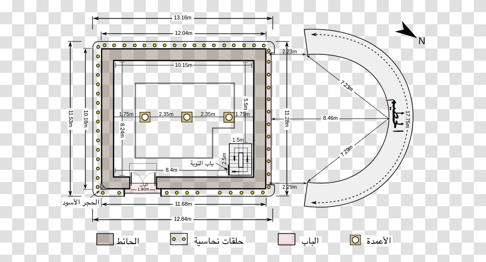 Kaaba Plan Ar Kaaba Plan, Floor Plan, Diagram, Plot, Scoreboard Transparent Png
