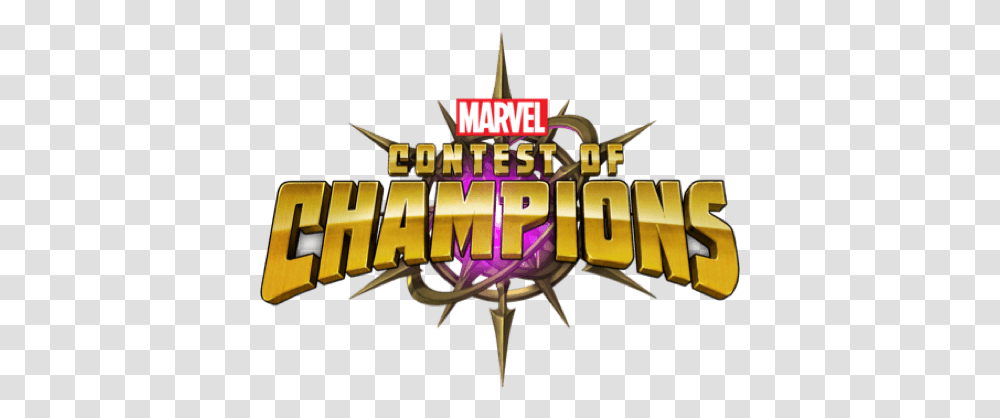 Kabam The Best In Mobile Gaming Marvel Contest Of Champions Logo, Text, Alphabet, Dynamite, Light Transparent Png