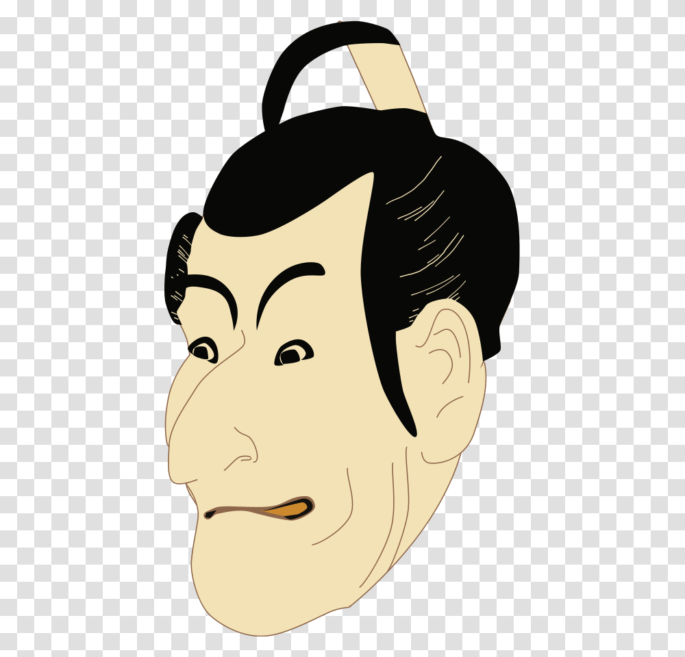 Kabuki Actor Large Size, Label, Head, Ear Transparent Png