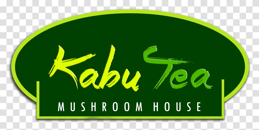 Kabutea Mushroom Burger House Calligraphy, Label, Word, Green Transparent Png