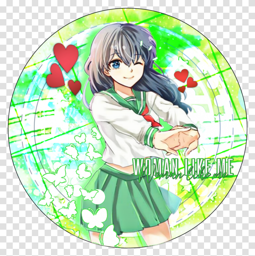 Kagome Inuyasha Green Pfp Image Green Anime Pfp Circle Transparent Png