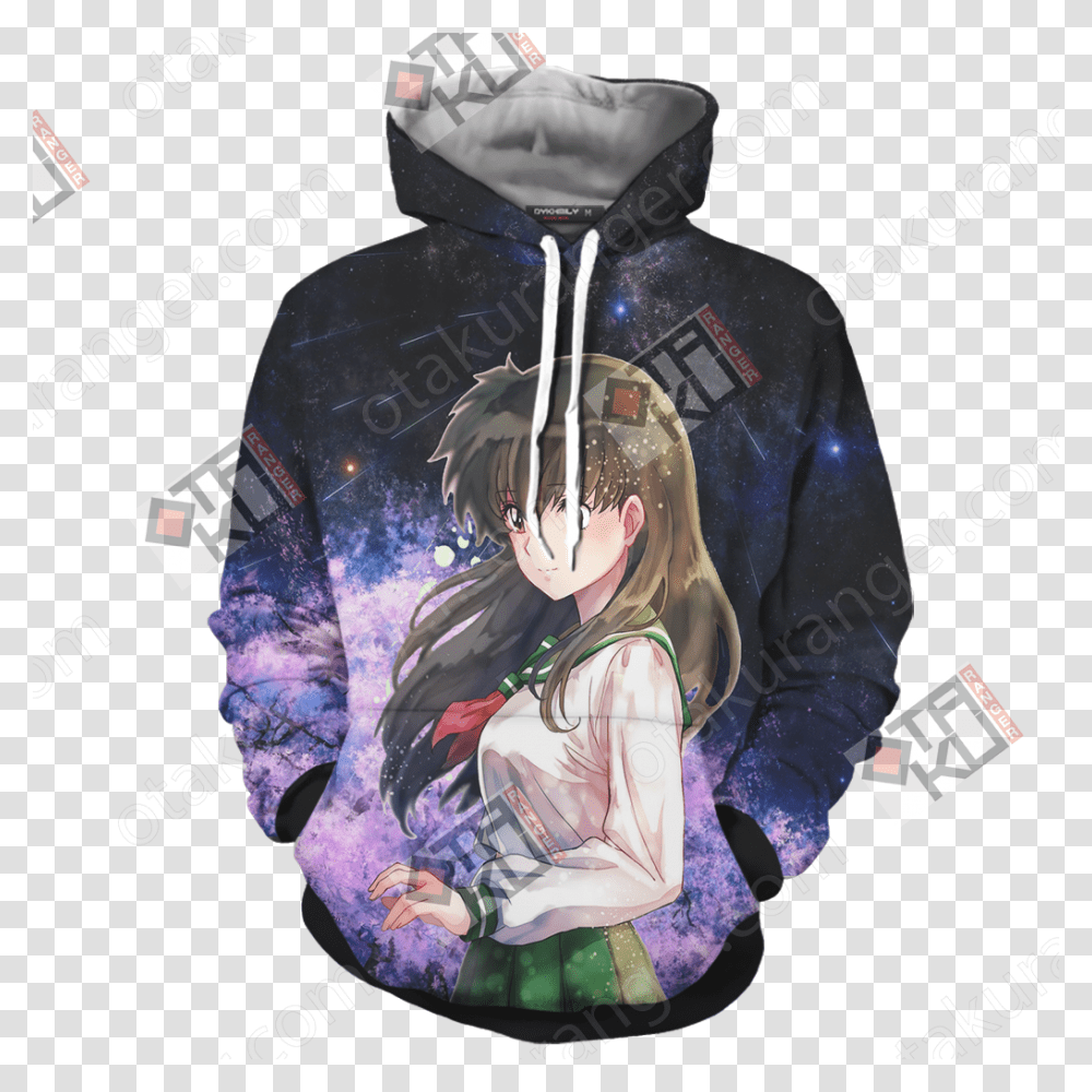 Kagome New Look 3d Hoodie Pink Dragon Ball Z Hoodie, Sweatshirt, Sweater, Person Transparent Png