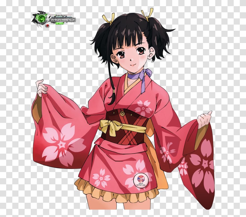 Kagome Personajes De Anime Con Kimono, Clothing, Apparel, Robe, Fashion Transparent Png