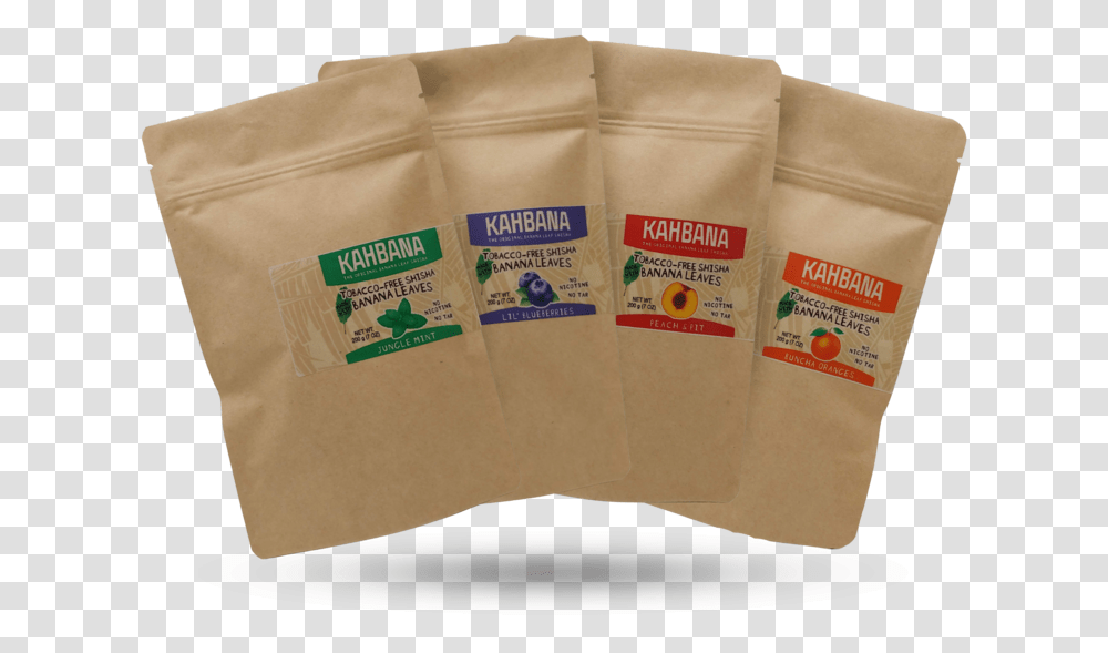 Kahbana Original Banana Leaf Shisha 4 Pack Bag, Box, Food, Envelope, Mail Transparent Png