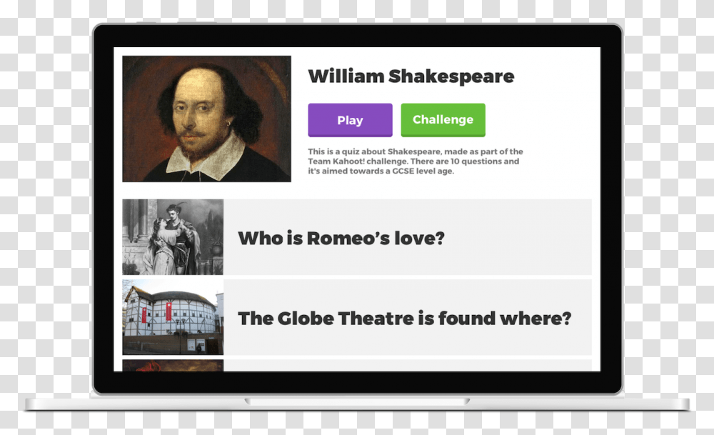 Kahoot Shakespeare, Person, Id Cards, Document Transparent Png