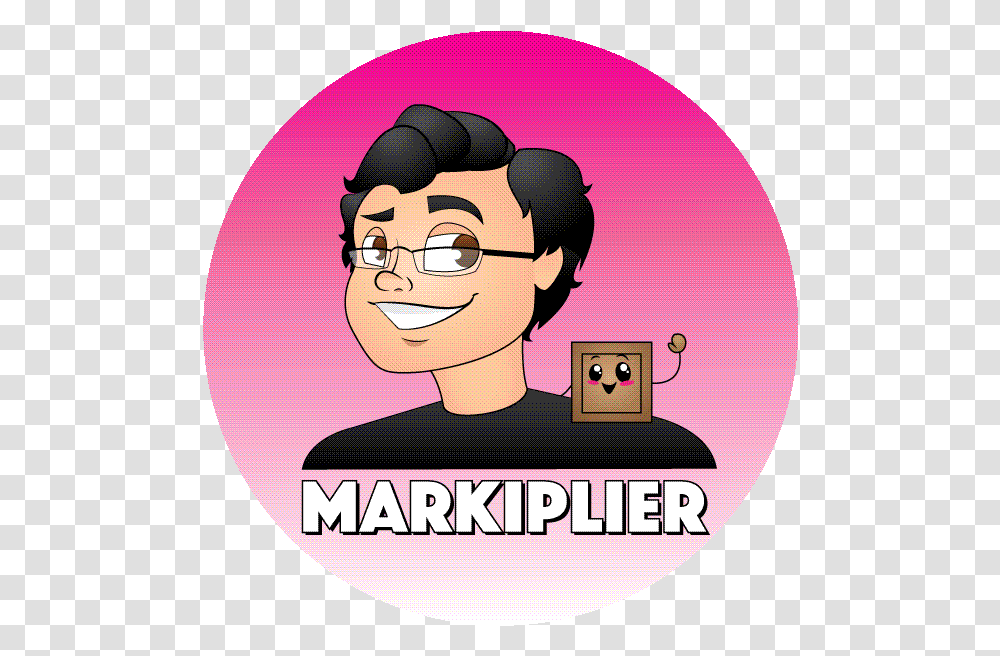 Kaitlyn Clarke Markiplier And Tiny Box Tim Serrure, Word, Label, Text, Face Transparent Png