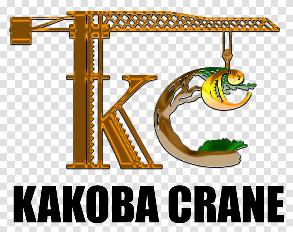 Kakoba Canopy Crane Clip Art, Utility Pole, Text, Alphabet, Construction Crane Transparent Png